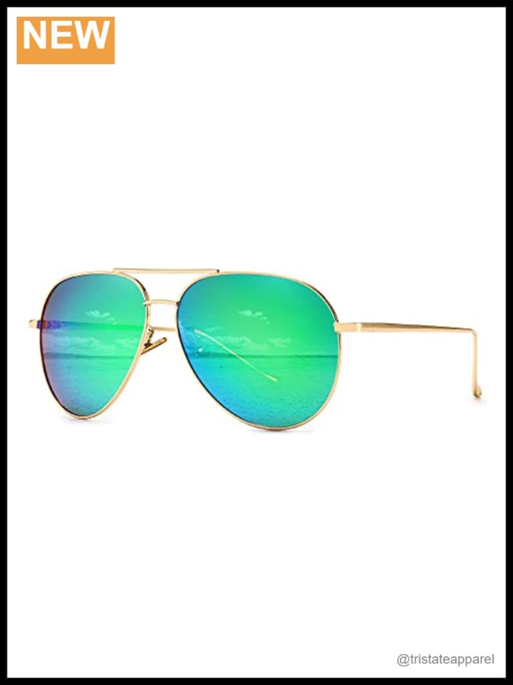 Oversized Aviator Polarized Mirrored Sunglasses UV Protection